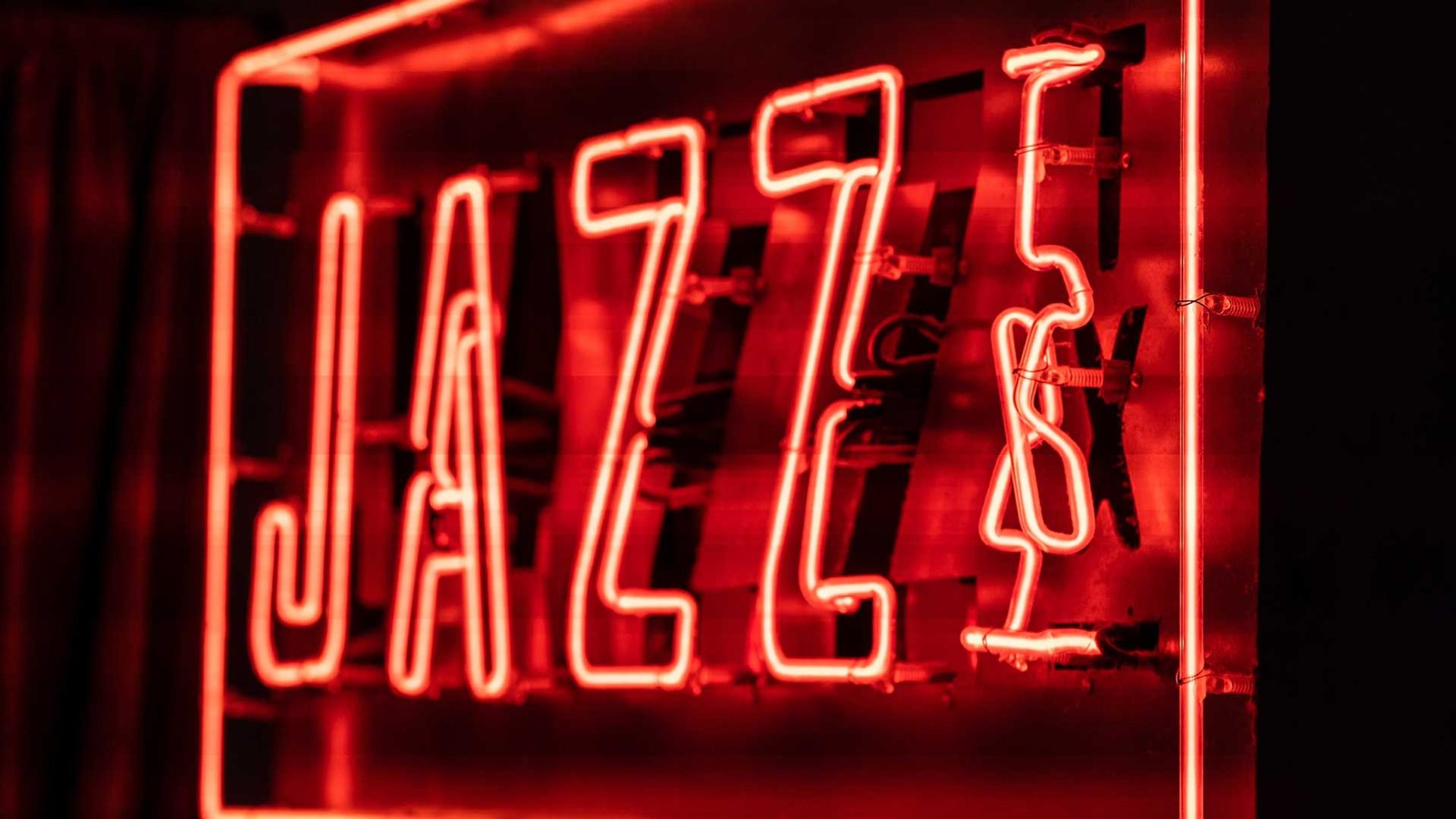 The JAZZ TX neon in the cellar at Pearl, San Antonio